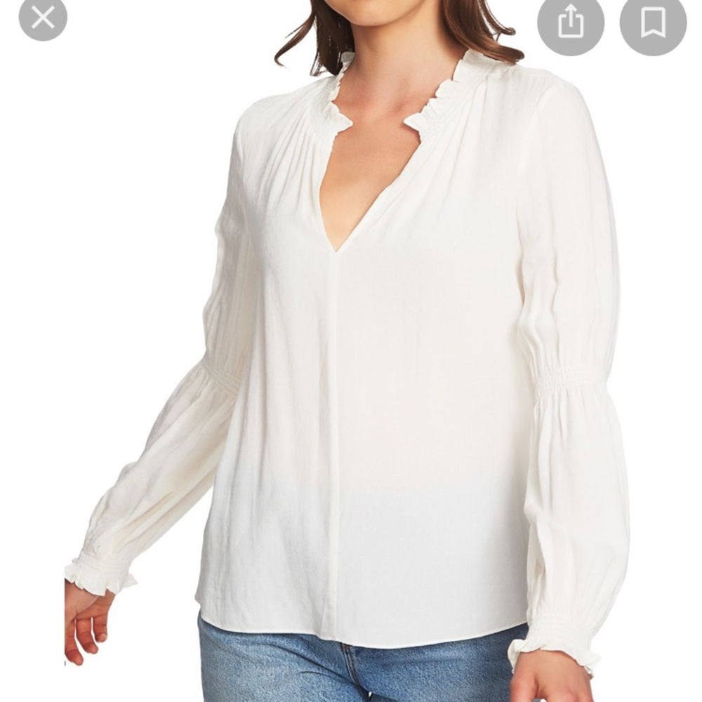 1. State Split a Neck Blouse